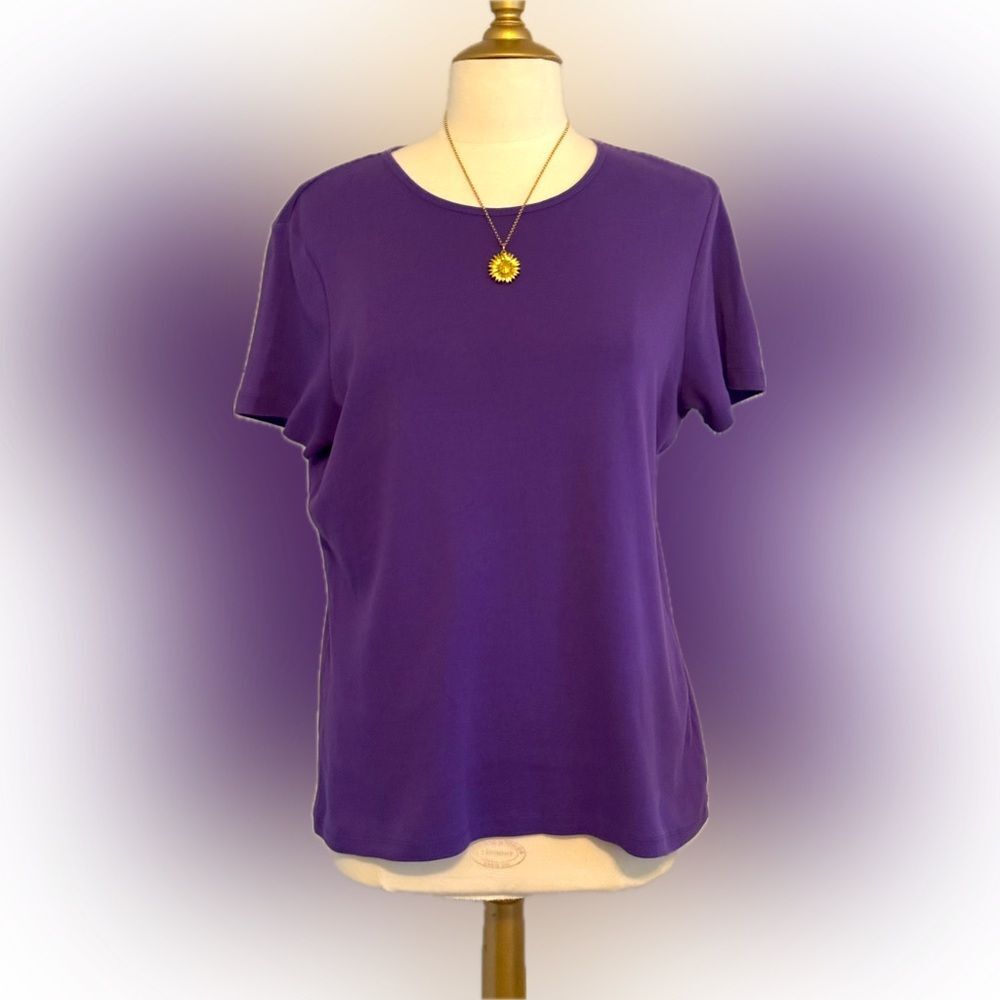 Classic HANNAH vibrant & bold purple versatile soft top!